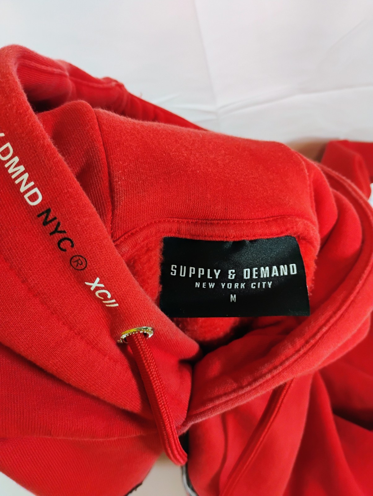 Supply & Demand Red Hoodie NY Superior Collective Graphic Streetwear Red Men Med