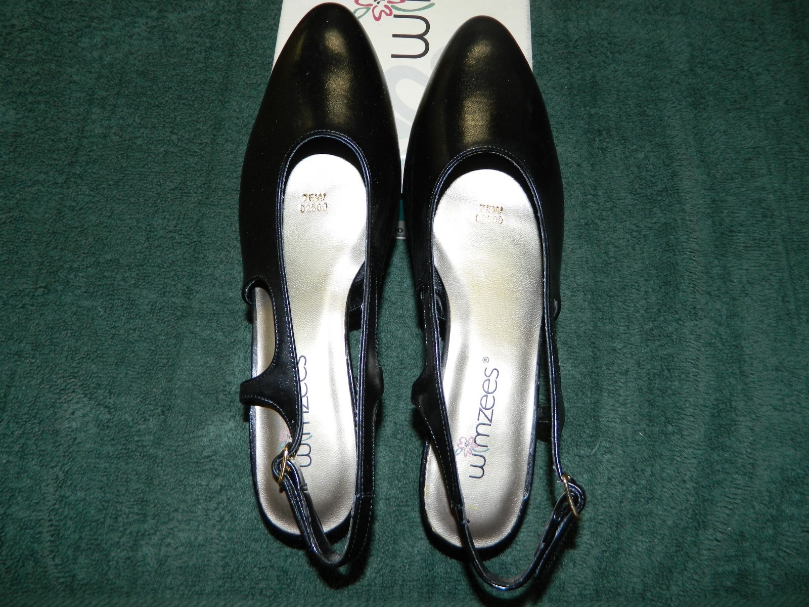 NIB WIMZEES Rosie Black Orthopedic Occupational Heels Size 7 EW