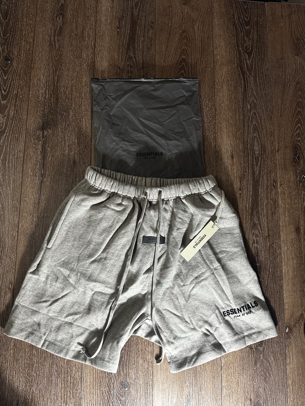 Essentials Men’s Gray Sweat Shorts Size medium and large
