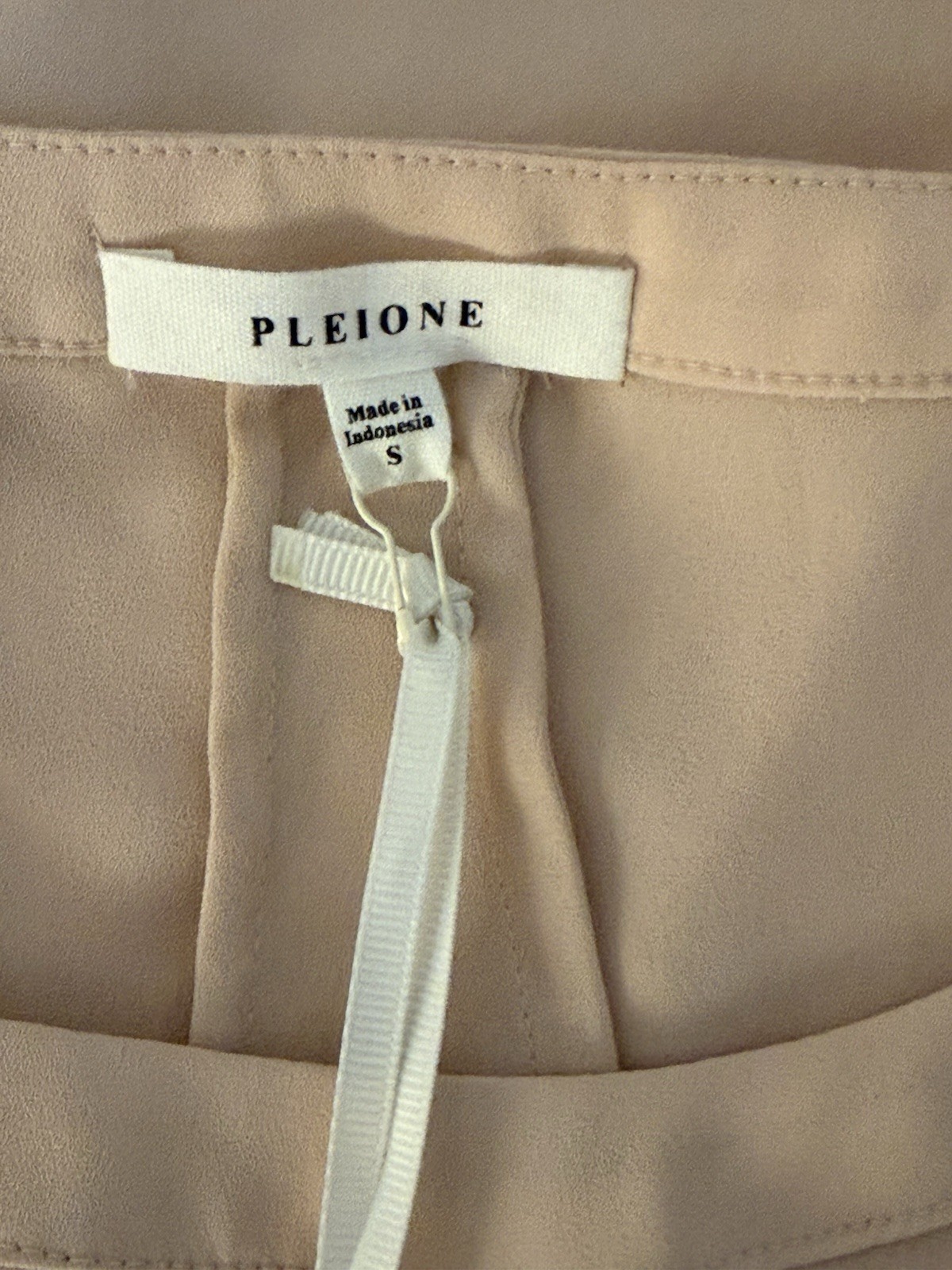 Pleione Women’s Blouse Size Small Sheer Pink Lightweight Top New