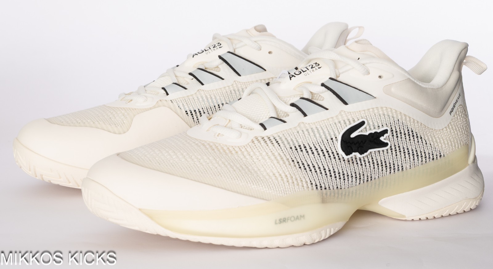 Lacoste AG-LT23 Ultra 225 3 SMA Men’s Size 13 Off White Tennis Shoes NIB