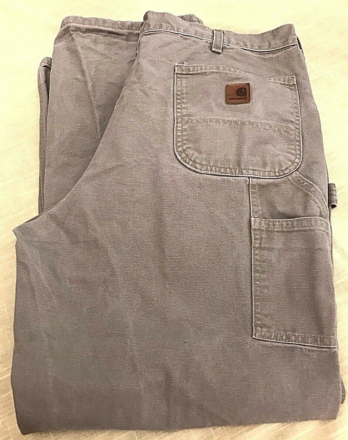 Carhartt B11 DES Desert Duck Cotton Dungaree Work Pants Farm Hammer Loop 38 X 31