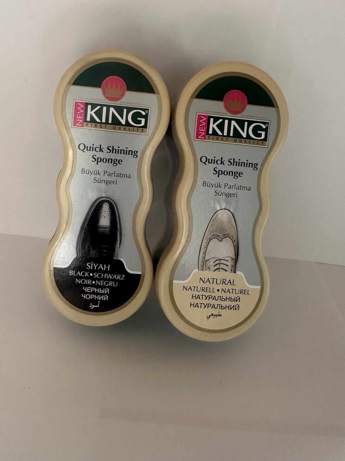 New King shoe shine sponge leather care for shoes furniture jacket YOU CHOOSE X2