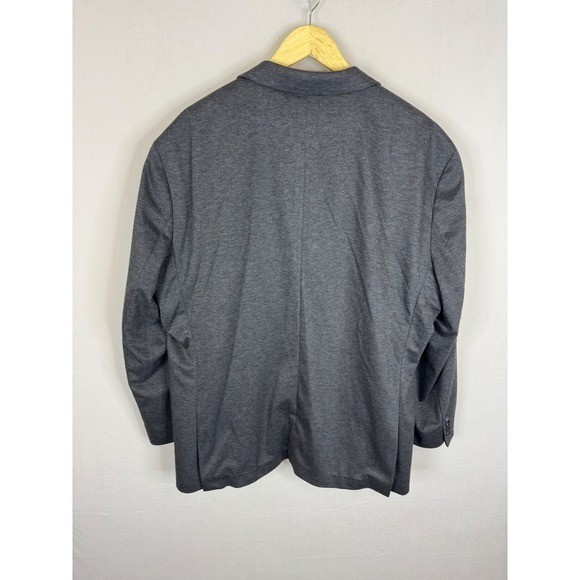 Jermyn & Bond Mens Modern Fit Knit Blazer Charcoal Grey Sport Coat XXL Regular