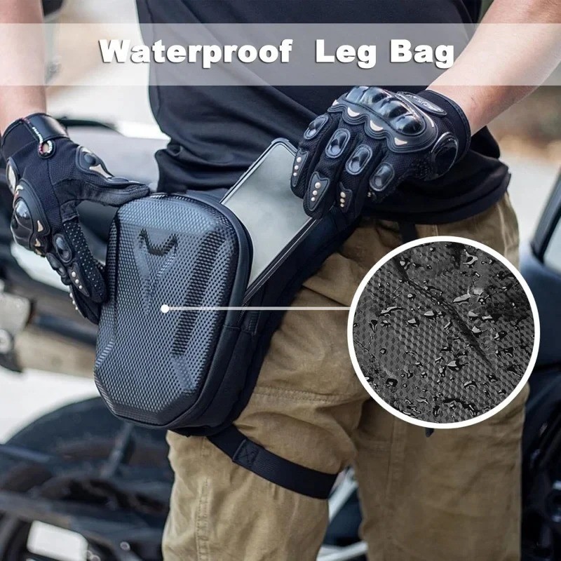 Waterproof Motorcycle Leg Bag Drop Thigh Waist Pack Riding Biker Travel Pouch
