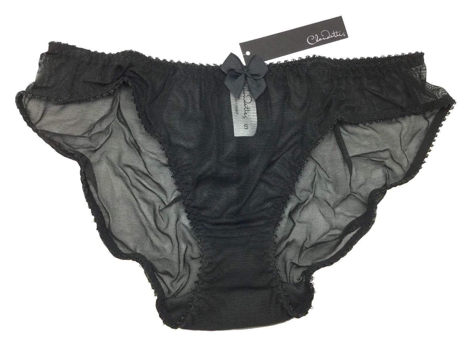 Love Claudette Brassiere Dessous Mesh Bikini Panty Brief Lingerie Panties Black