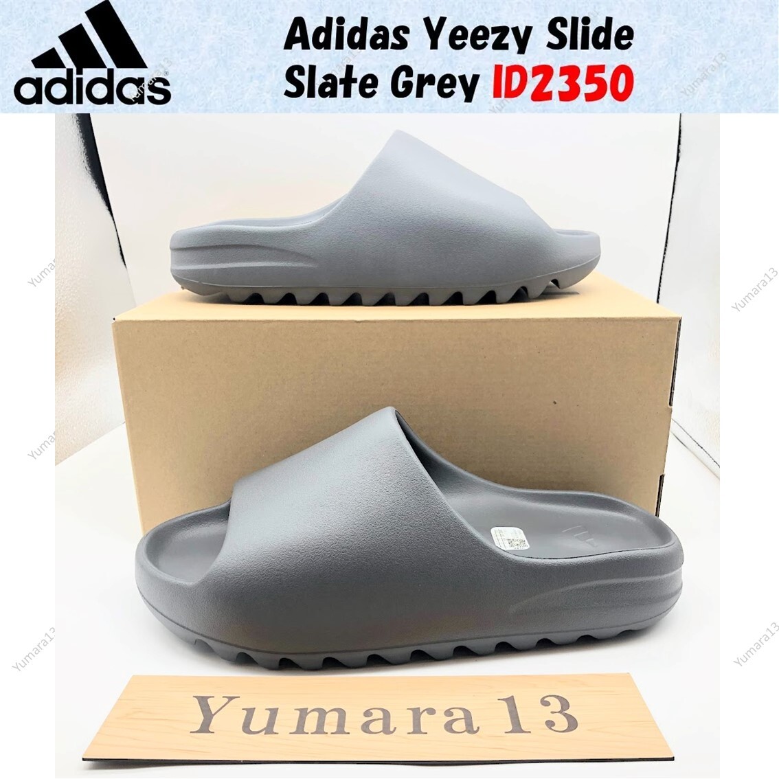 Adidas Yeezy Slide Slate Grey ID2350 Size US Men’s 4-14 New