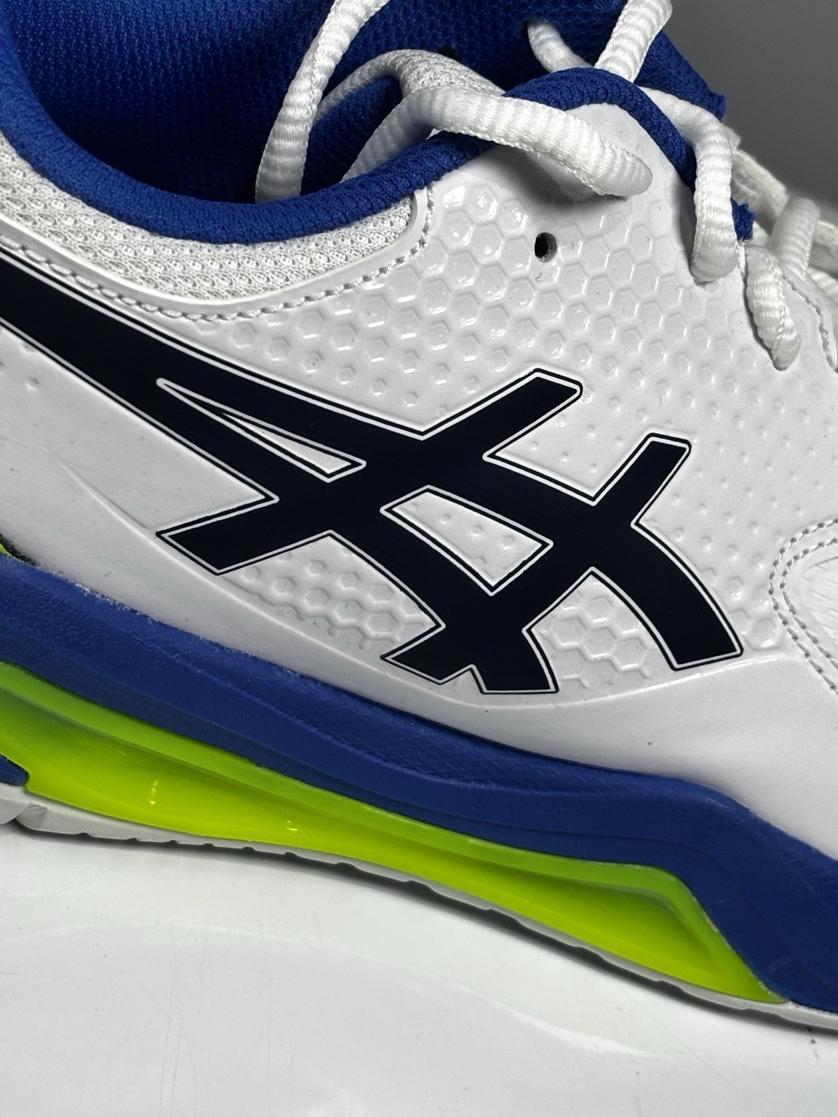 Asics Gel Dedicate 8 Pickleball Tennis Shoes White Black Mens Sz 10 1041A409-103