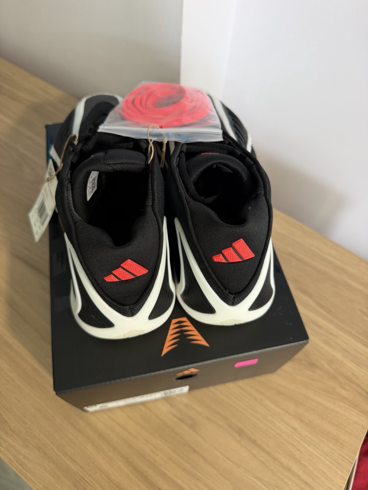 adidas Anthony Edwards 2 Black White Red Youth Basketball Shoes J35308
