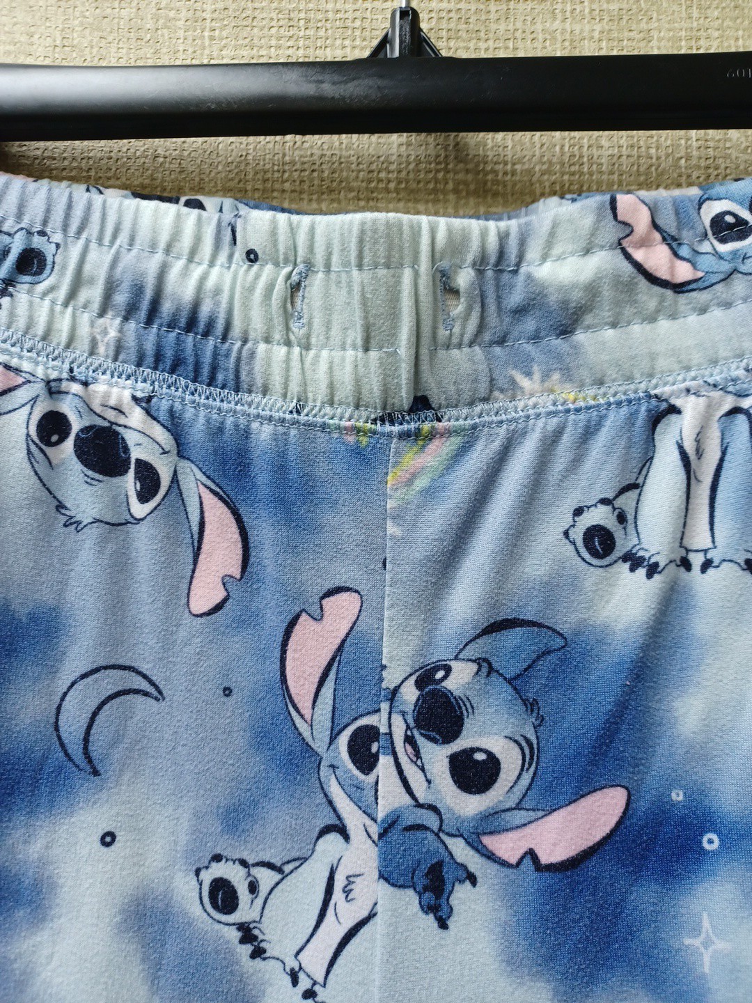 Disney Lilo & Stitch Soft Blue Polyester Pajama Lounge Pants Woman’s Size XL