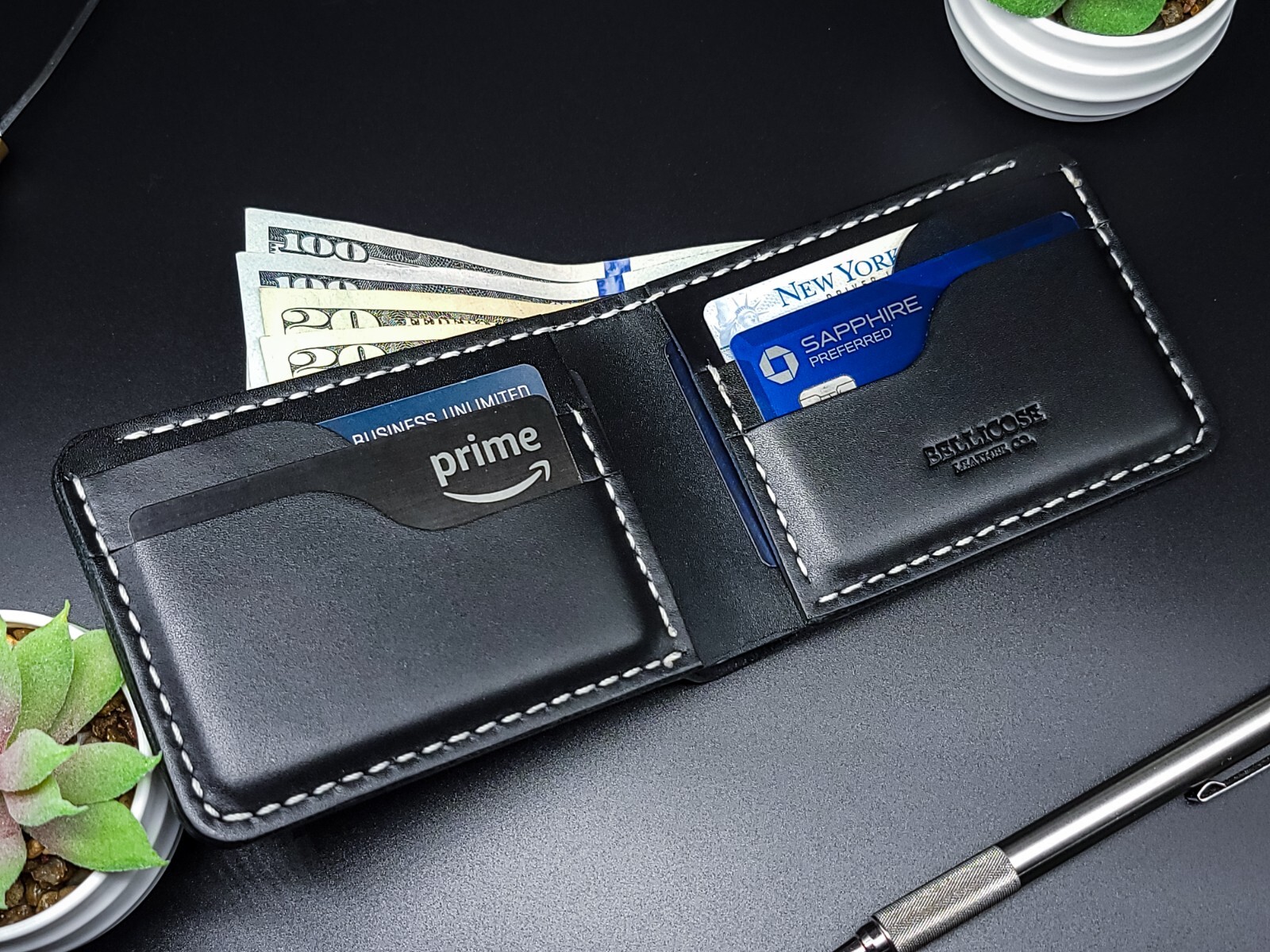 Handcrafted Leather Wallet for Men, Premium Quality Bifold Leather Wallet Gift