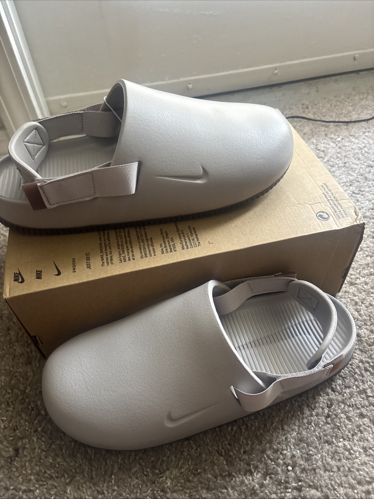 Nike Men’s Calm Mule NA Slide Men’s Size 12 College Grey FD5130-005