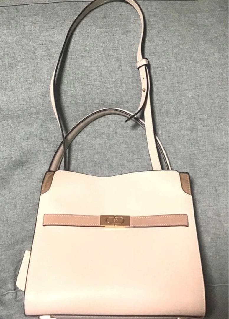 Tory Burch Lee Radziwill Bag Handbag Cream Leather Crossbody
