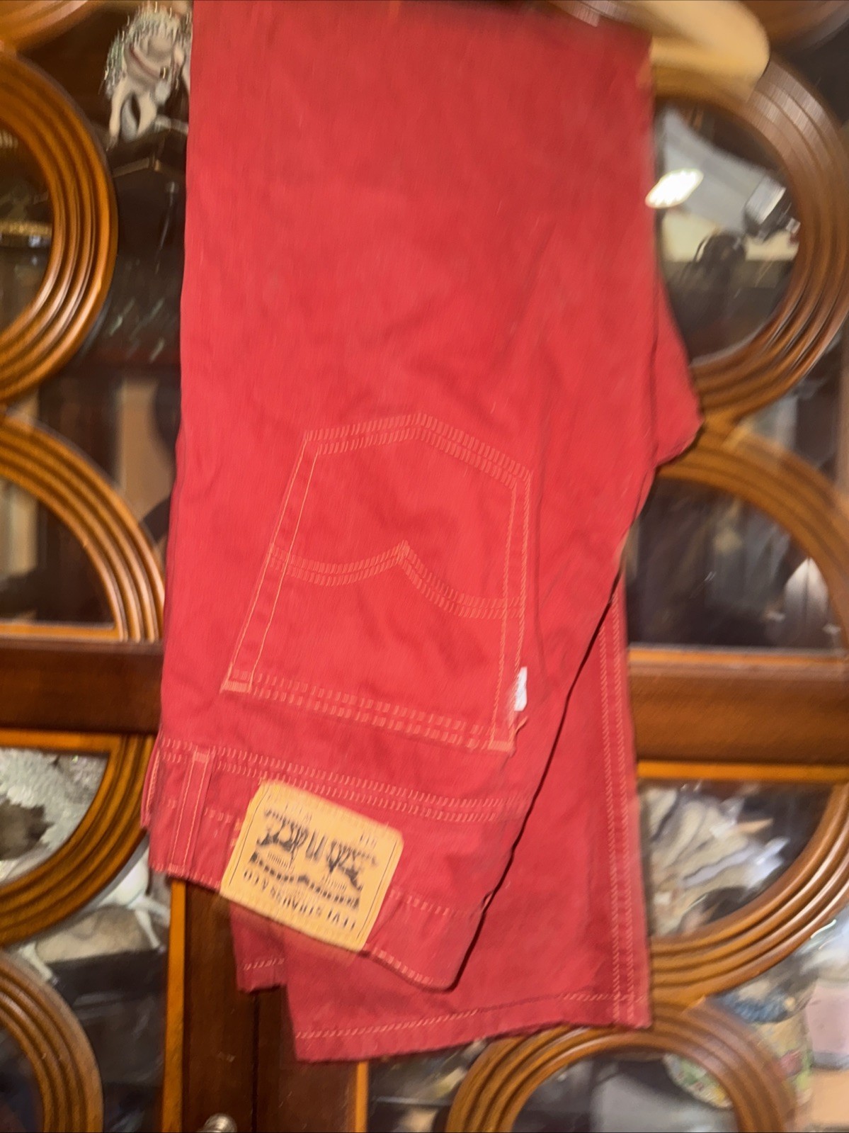 Levi’s 514 Men’s Slim Fit Denim Jeans Color Red 00514-0445 32 X 34