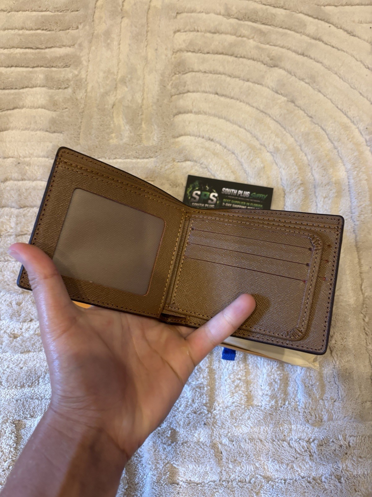 Louis Vuitton Brown Monogram Logo Bifold Wallet For Men W Box And Dust bag