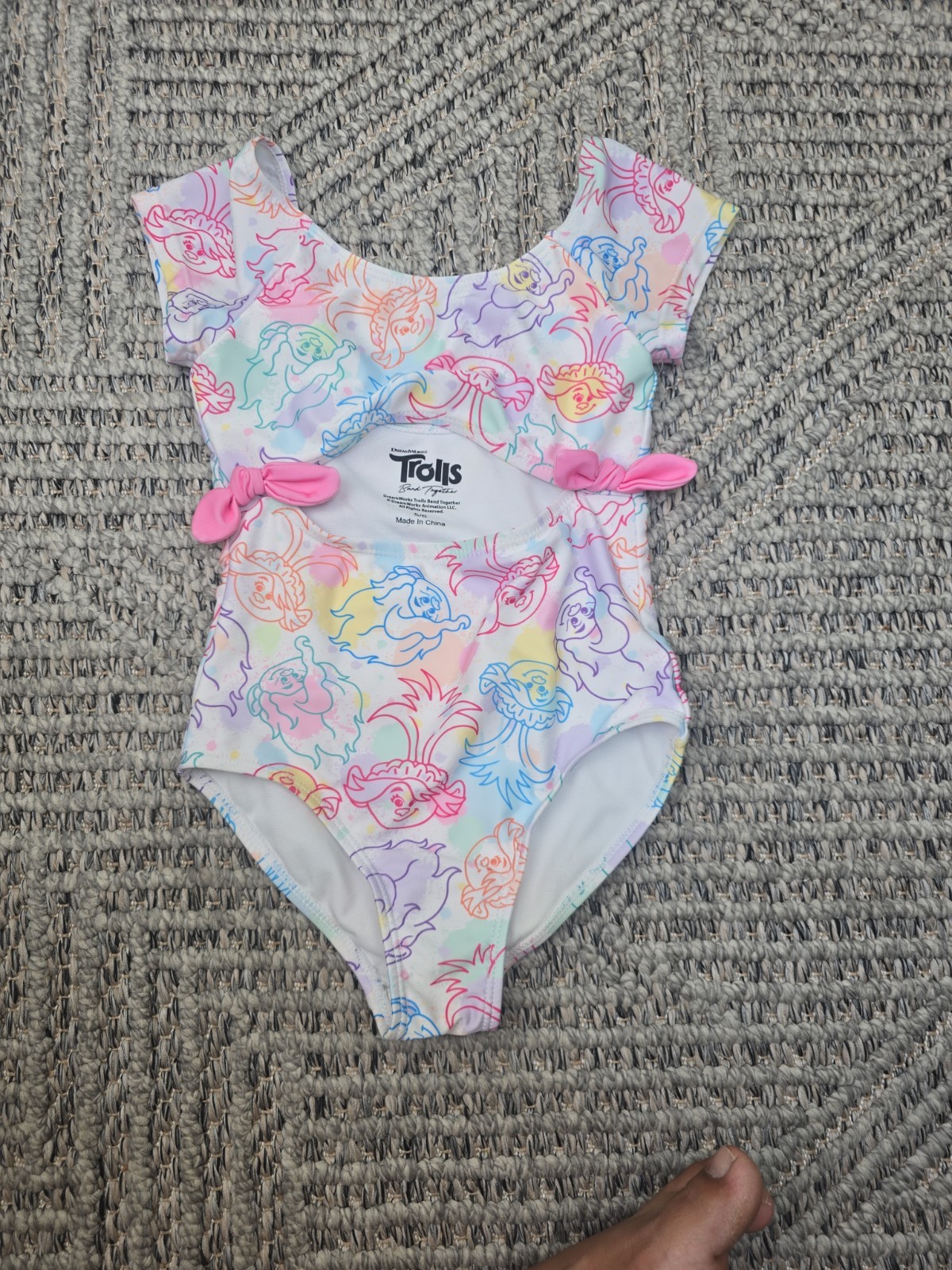 DreamWorks Trolls Band Together Girl One-Piece Swimsuit – Size 5/6