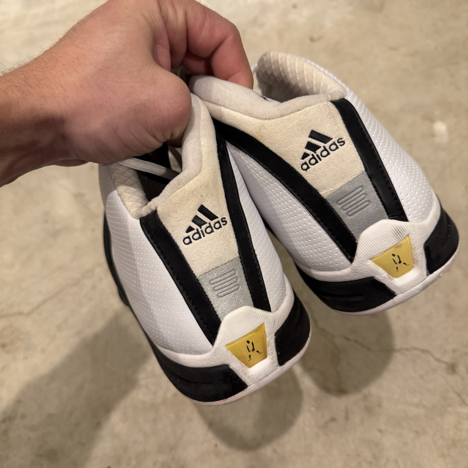 Adidas KG 1 Kevin Garnett WHITE/Black MVP Size 13 Rare 2004