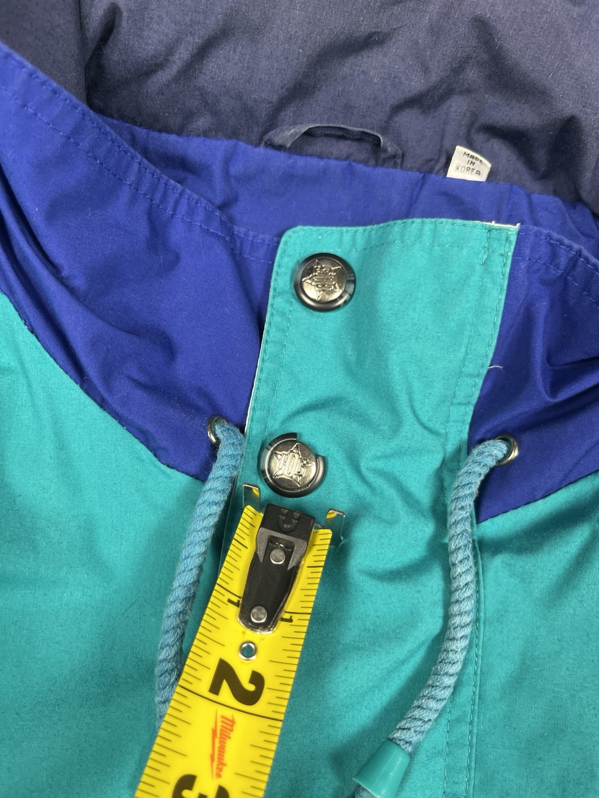 Vintage London Fog Colorblock Waterproof Jacket Mens XL Oversized Nautical Retro