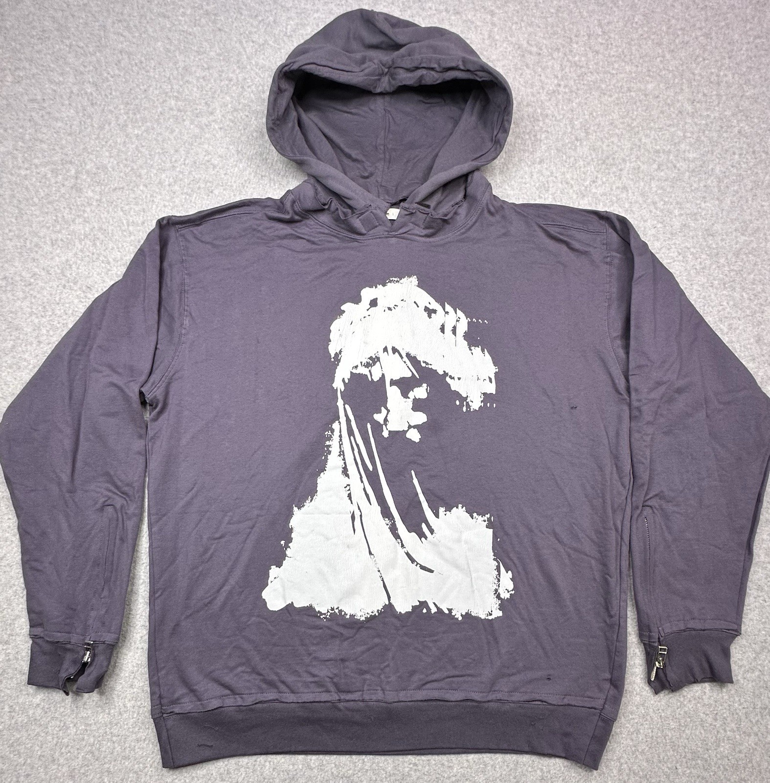 MNML Every Day Mary Hoodie Men’s Medium Gray Relaxed Pullover Sweatshirt NEW