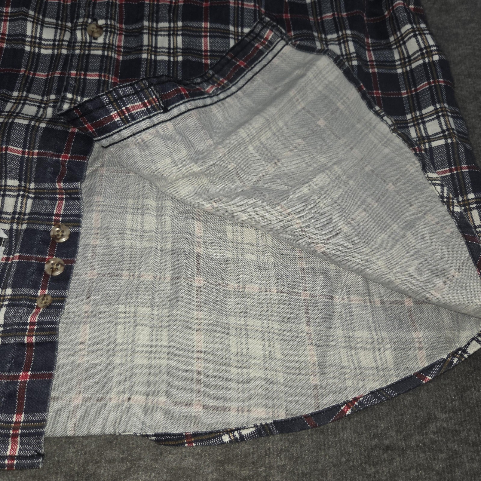 Carhartt Shirt Mens Large Blue Plaid FR Flame Resistant Workwear NFPA 2112