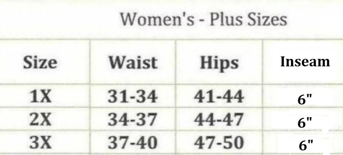 1X 2X 3X Women’s Shorts Plus Size with Pockets Elastic Waist Relaxed Fit