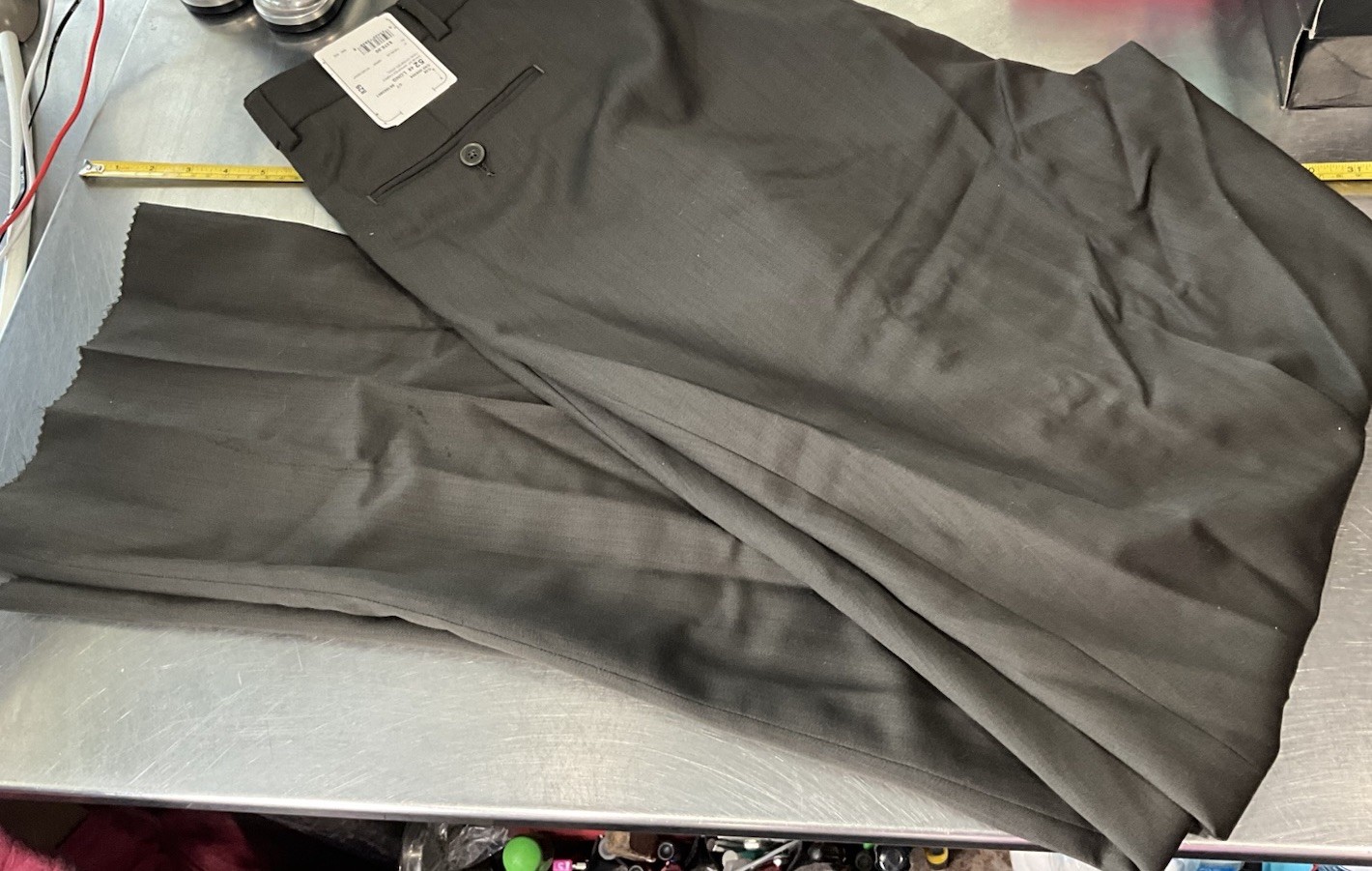 Concepts Claiborne Mens Two Piece WORSTED Wool Suit Pants & Jacket 52 48 L NEW