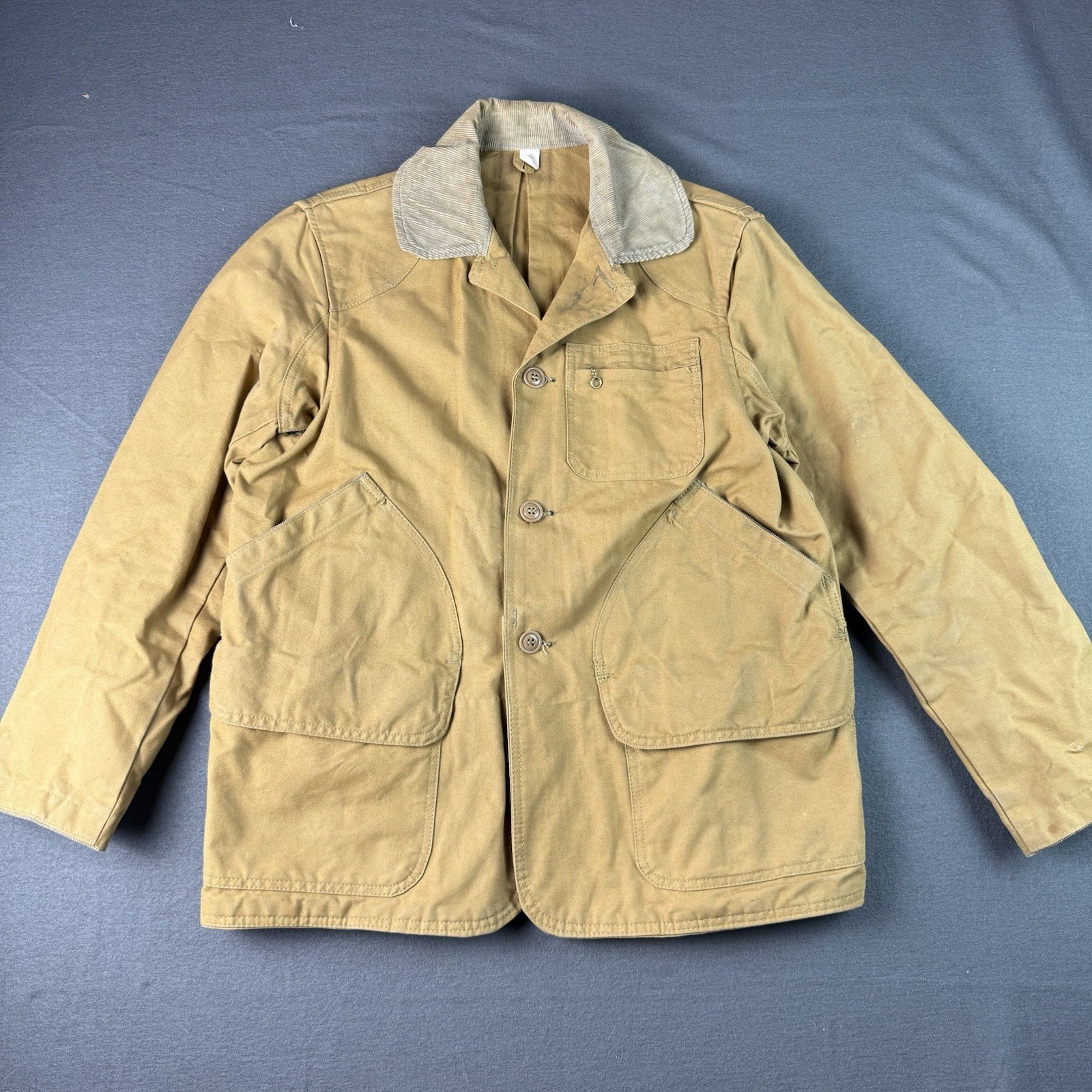 True Vintage 1950s American Field Duck Canvas Hunting Field Jacket