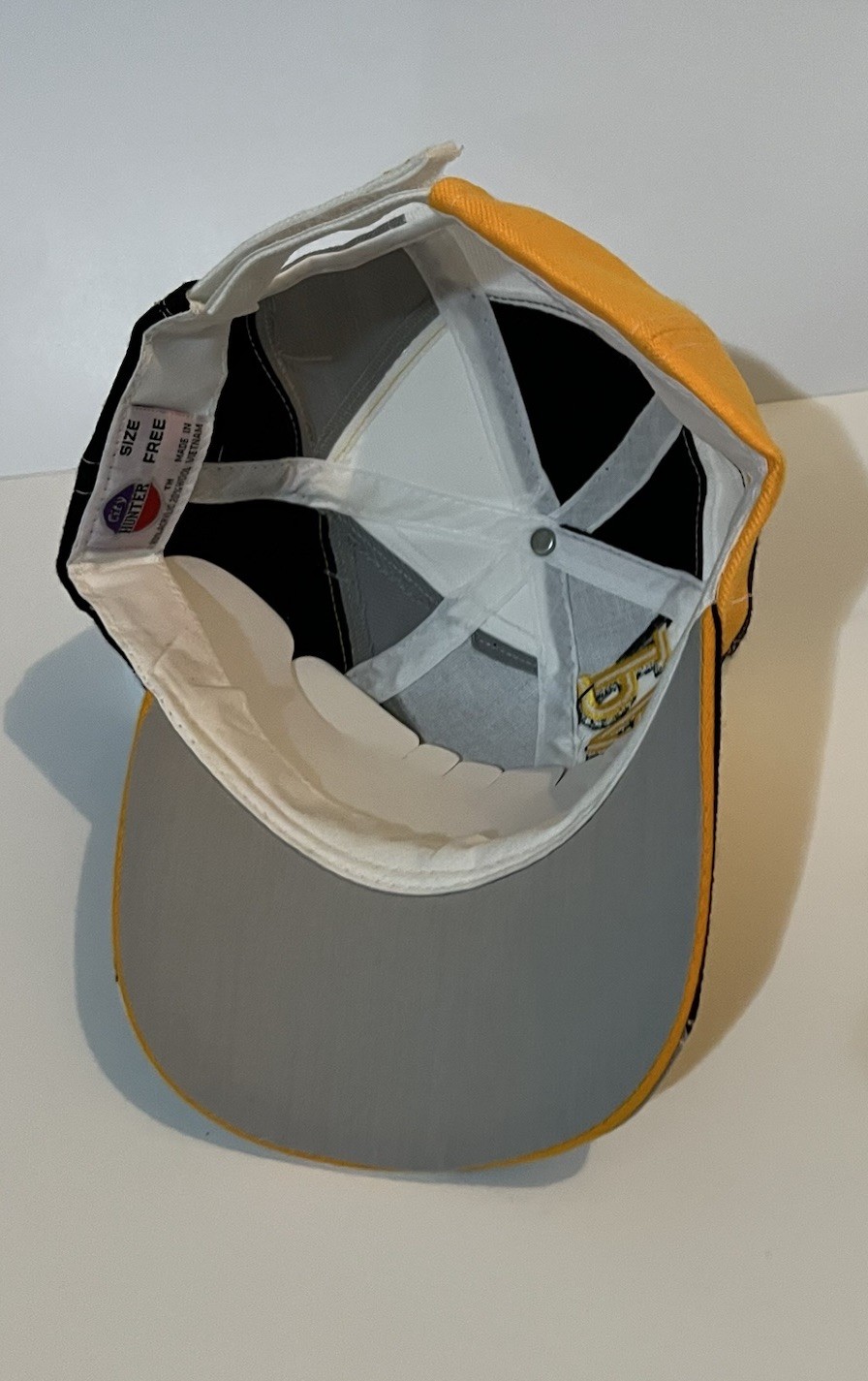 Paraguay Cap Hat Adult Adjustable White Yellow Gray Black NWT