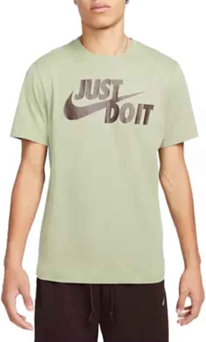 Nike Men Sportswear Tee “Just Do It” Swoosh Tee Green, XL. $19.99 Free Shipping