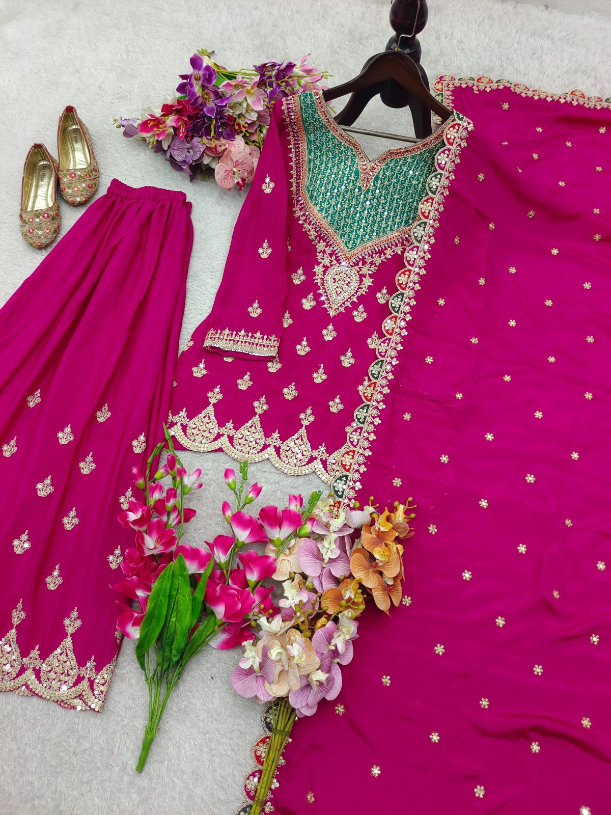 Latest Ready Made Top Pant Set Designer New Indian Pakistani Salwar Kameez Women