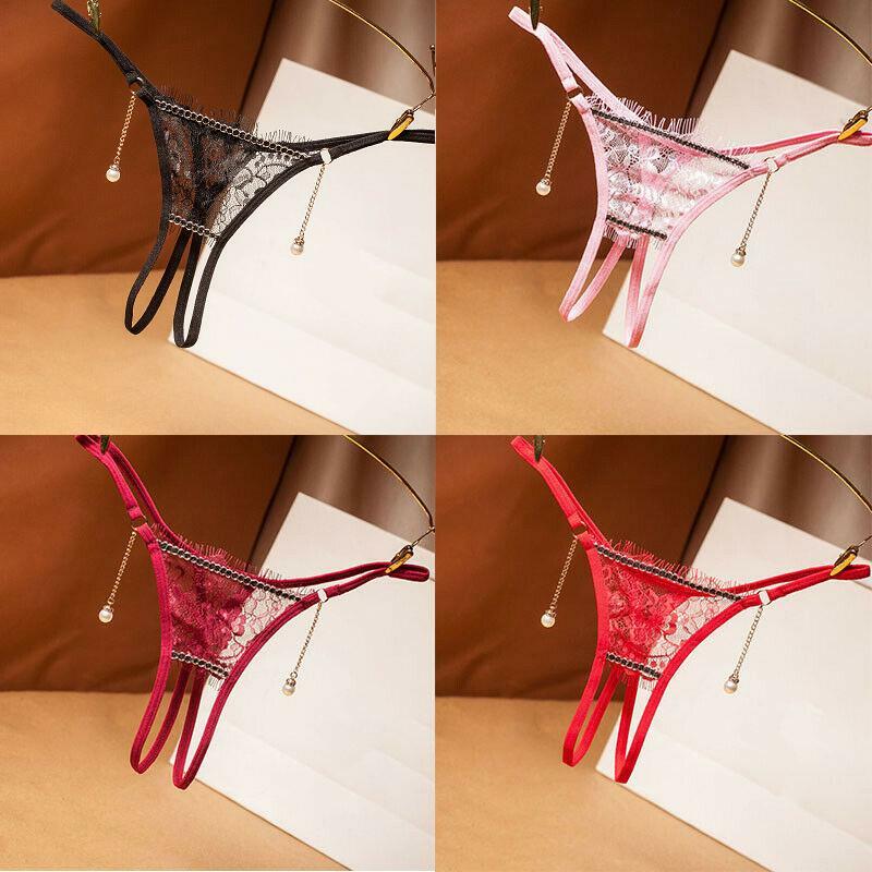 ☆USA☆ Sexy Women Lace Thong G-string Panties Lingerie Underwear Crotchles T-back