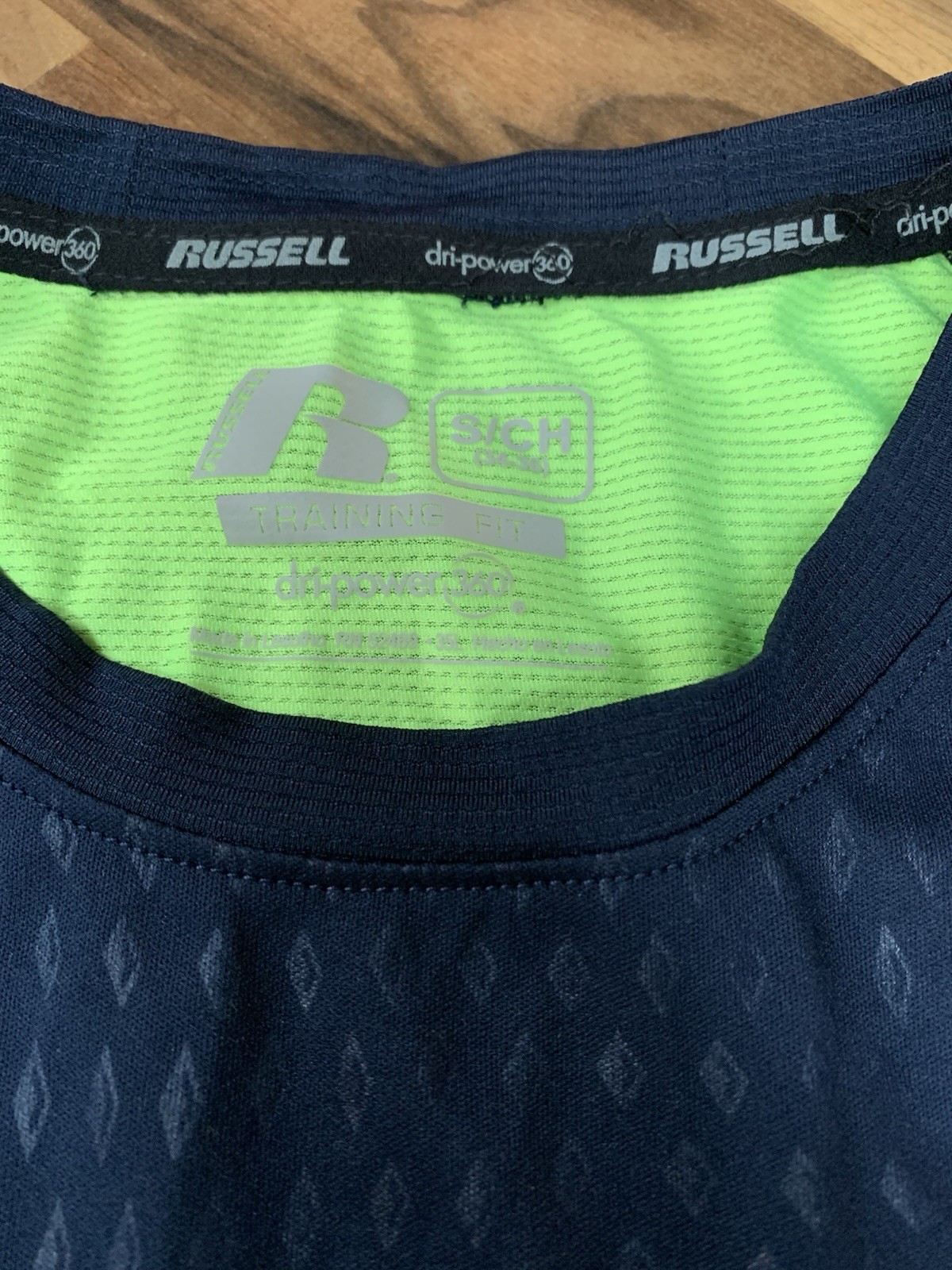 Russell Athletic Dri-Power 360 Mens Small Gray Moisture Wicking Training T-Shirt