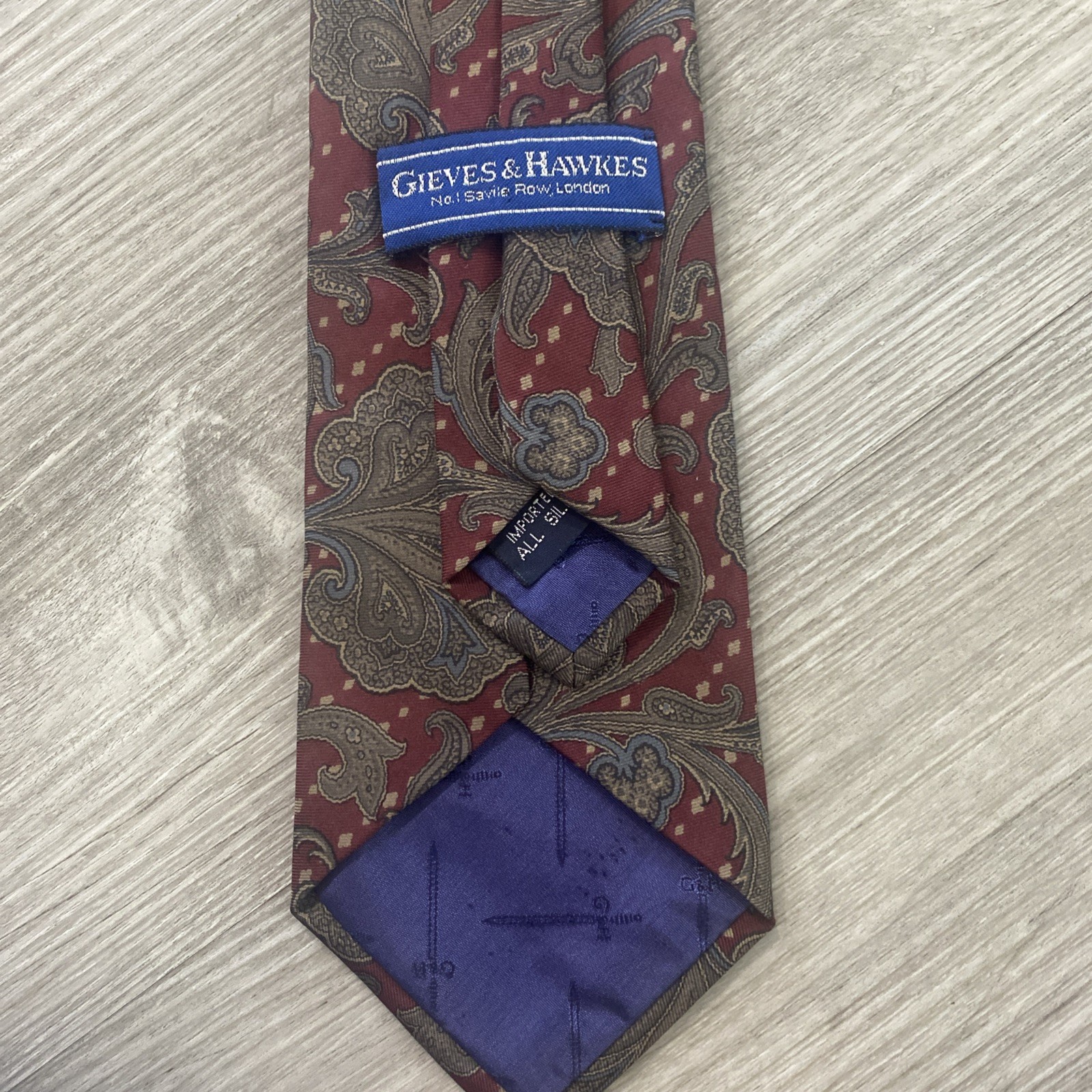 Gieves & Hawkes London (57″ Long, 3.25″ Wide) Mens Silk Tie