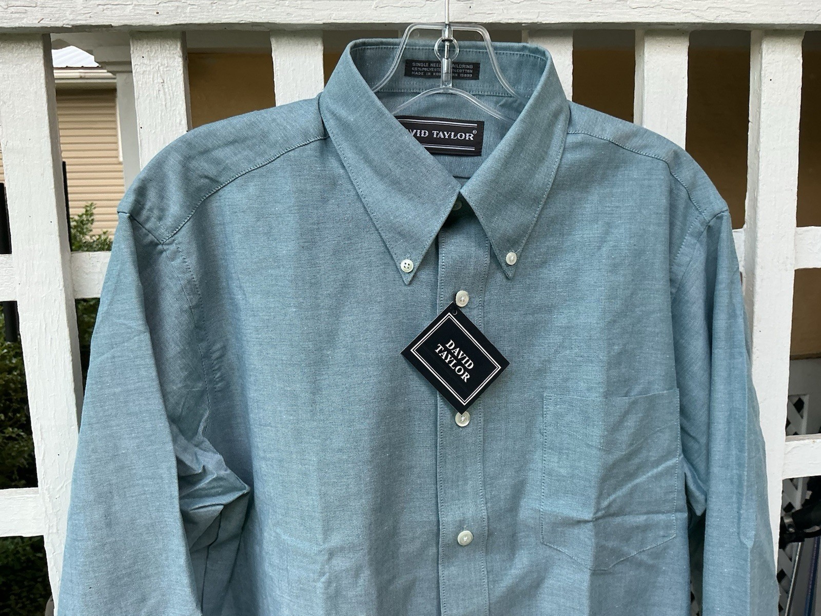 Vintage David Taylor Sears Single Needle Stitch LS Shirt Men’s 16 34/35 RARE NWT