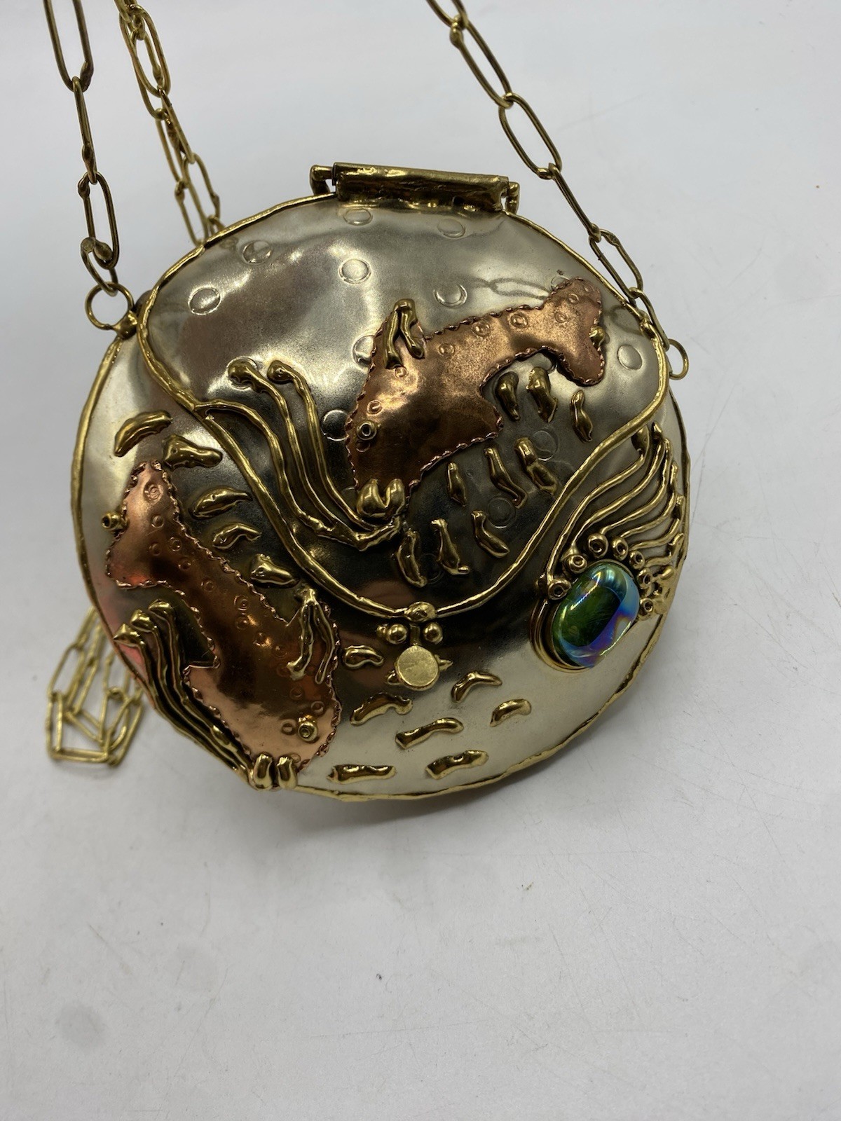 Vintage Lunacy Designs Mixed Metal Mini Fish Purse