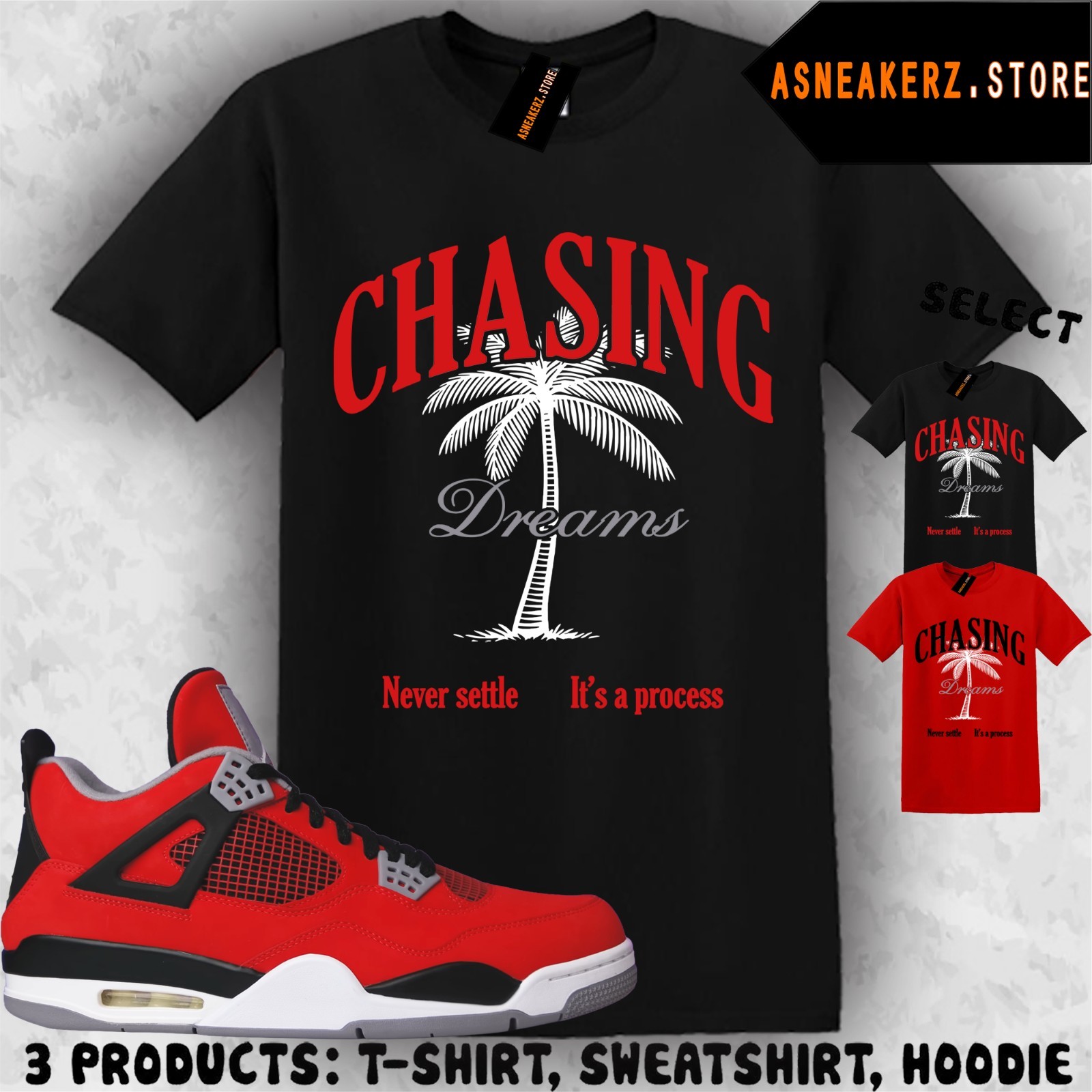 Shirt To Match AJ 4 Toro Bravo 2026 Sneaker Matching Tee Chasing Dreams T-Shirt