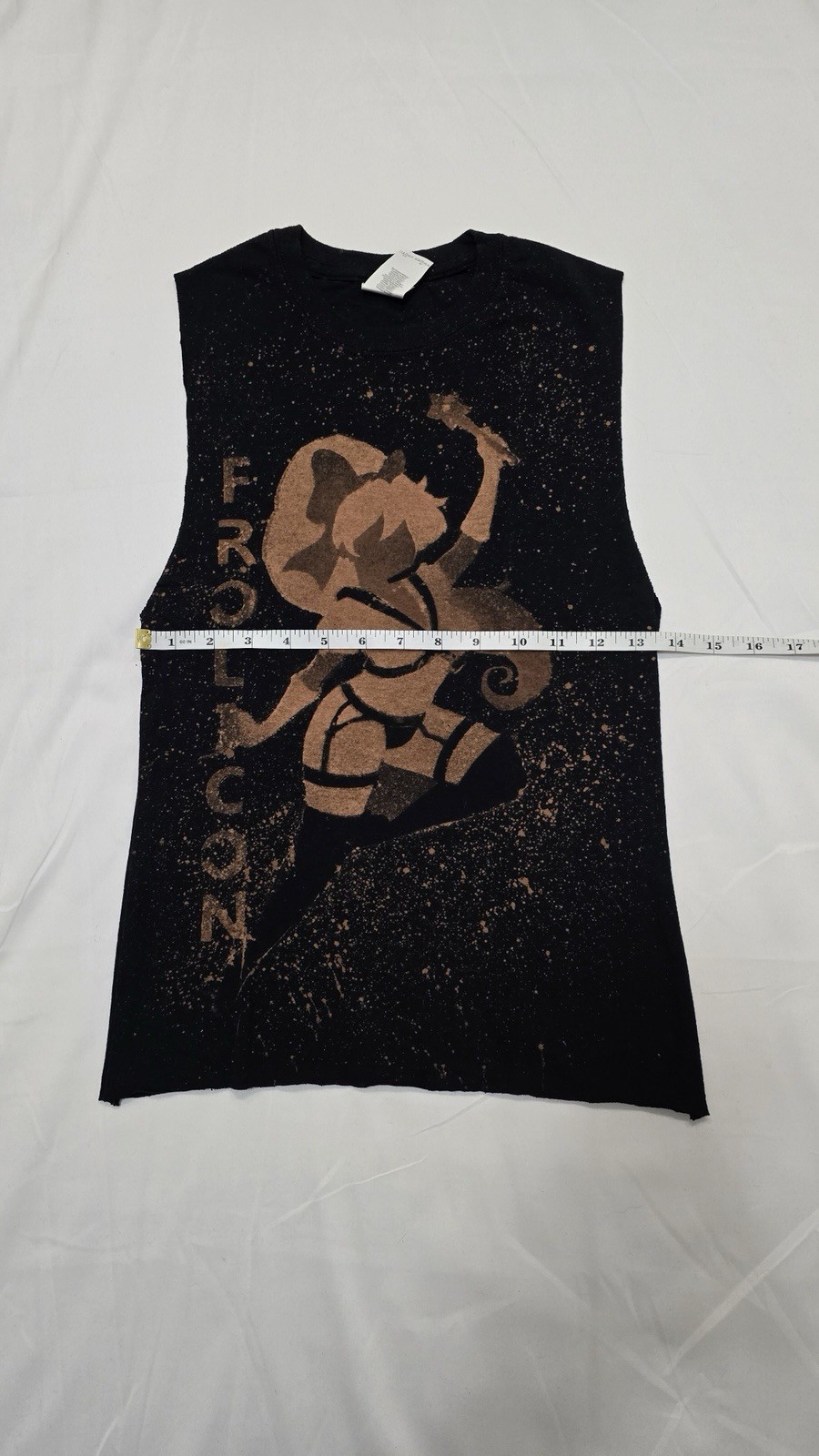 Frolicon Atlanta Kink Convention 2019 Tee Bleach Dyed Sleeveless Tank Top Small