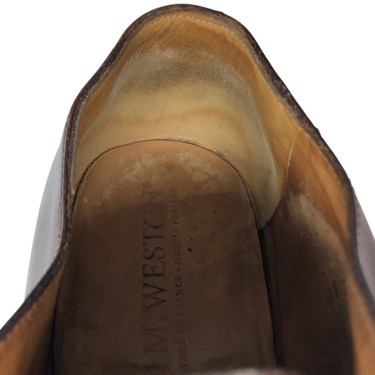 JM Weston Semi-Brogue Plain Toe Shoes, Made in France, Men’s Size 11.4″ (app…