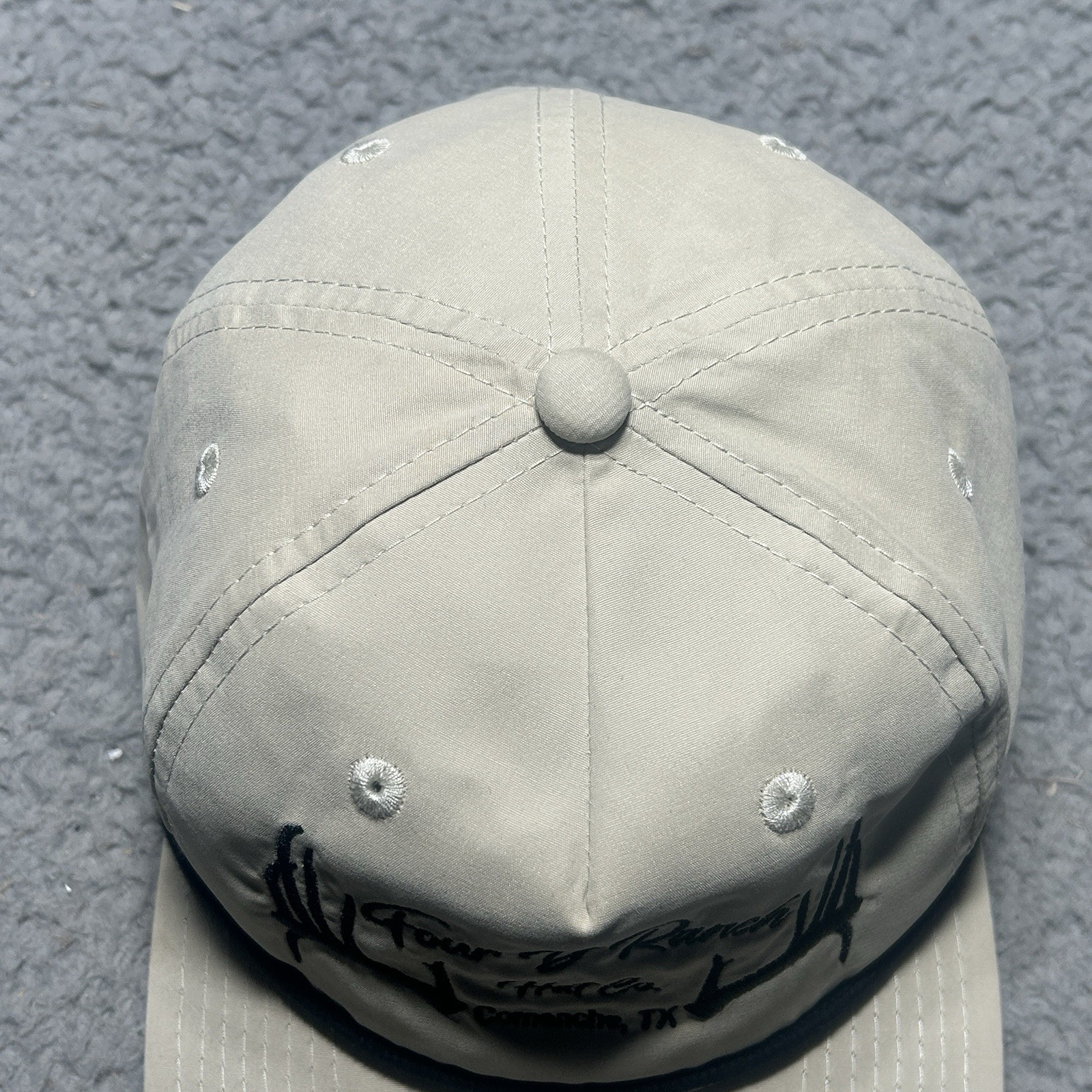 4D Ranch Hat Co Comanche Texas Embroidered Logo Beige Snapback Decky Rope Hat