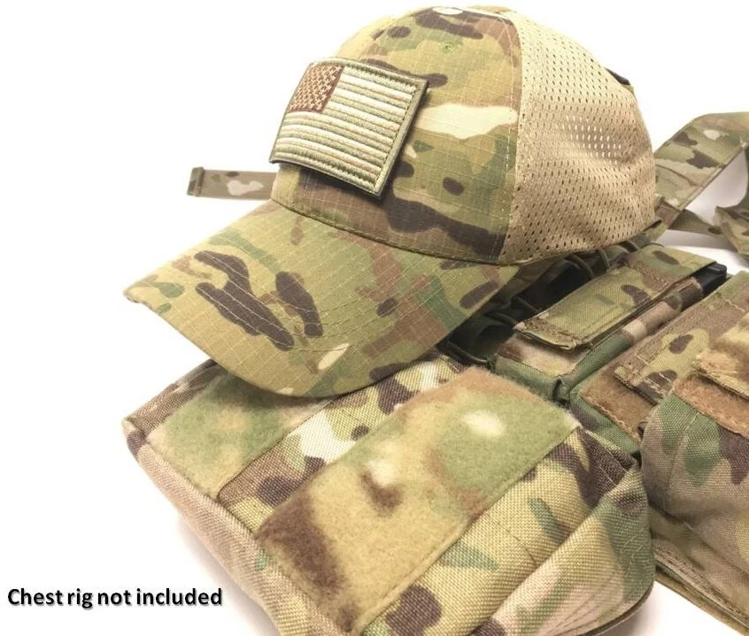 Emproda Multicam Tactical Cap Bundle with USA Flag Patch and Moral Patches