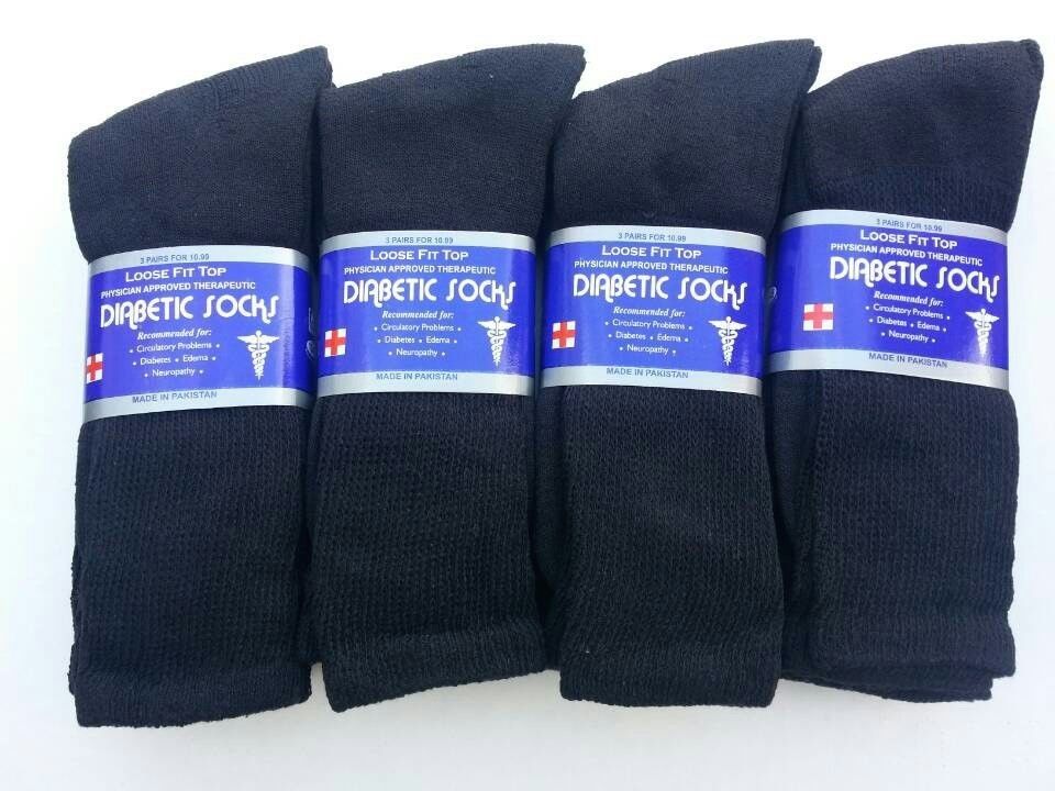 3; 6 or 12 paris Diabetic CREW circulatory Sock Health Men’s Cotton ALL SIZE