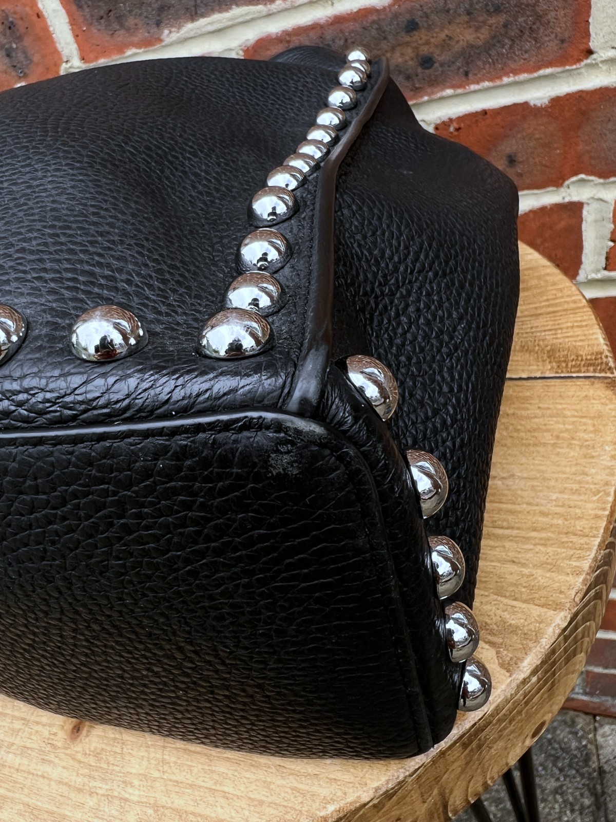 AllSaints Ladies Leather CAMI Backpack Bag Black Biker All Saints Rucksack