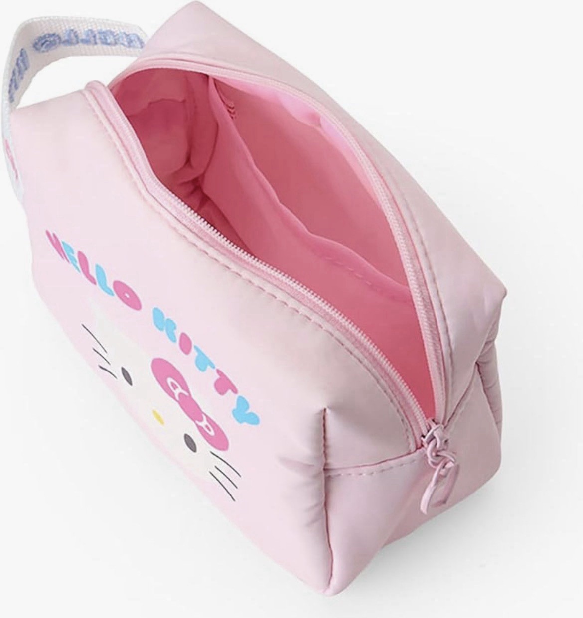 💄💗Hello Kitty Cosmetic Pouch Zipper Makeup Bag Sanrio Pink Travel Japan💗💄
