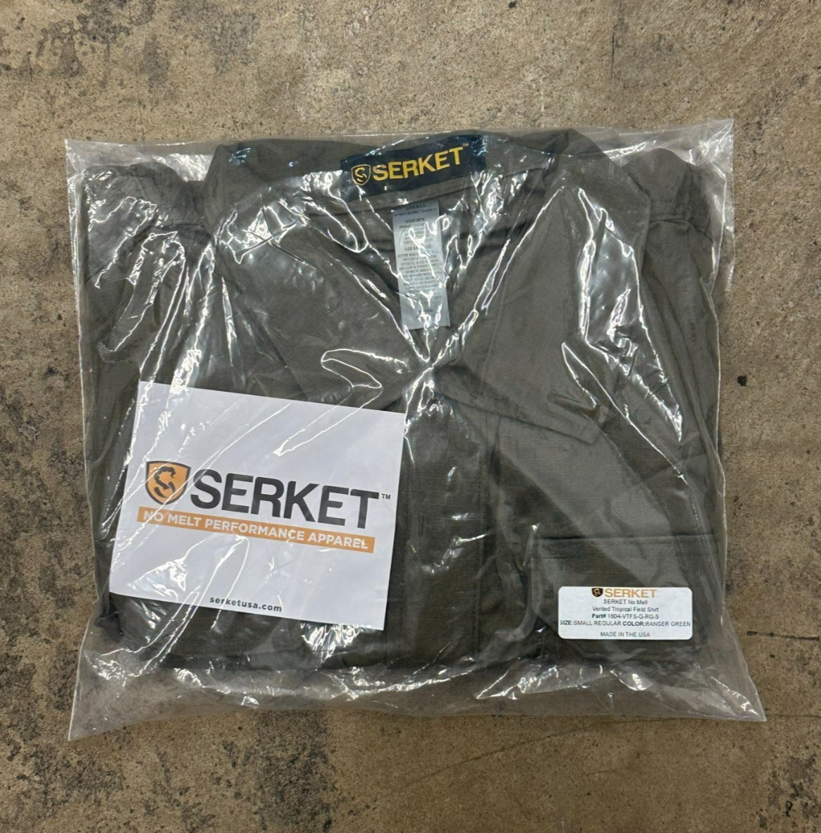 SERKET Tropical Weight No Melt Vented Field Shirt, W-2