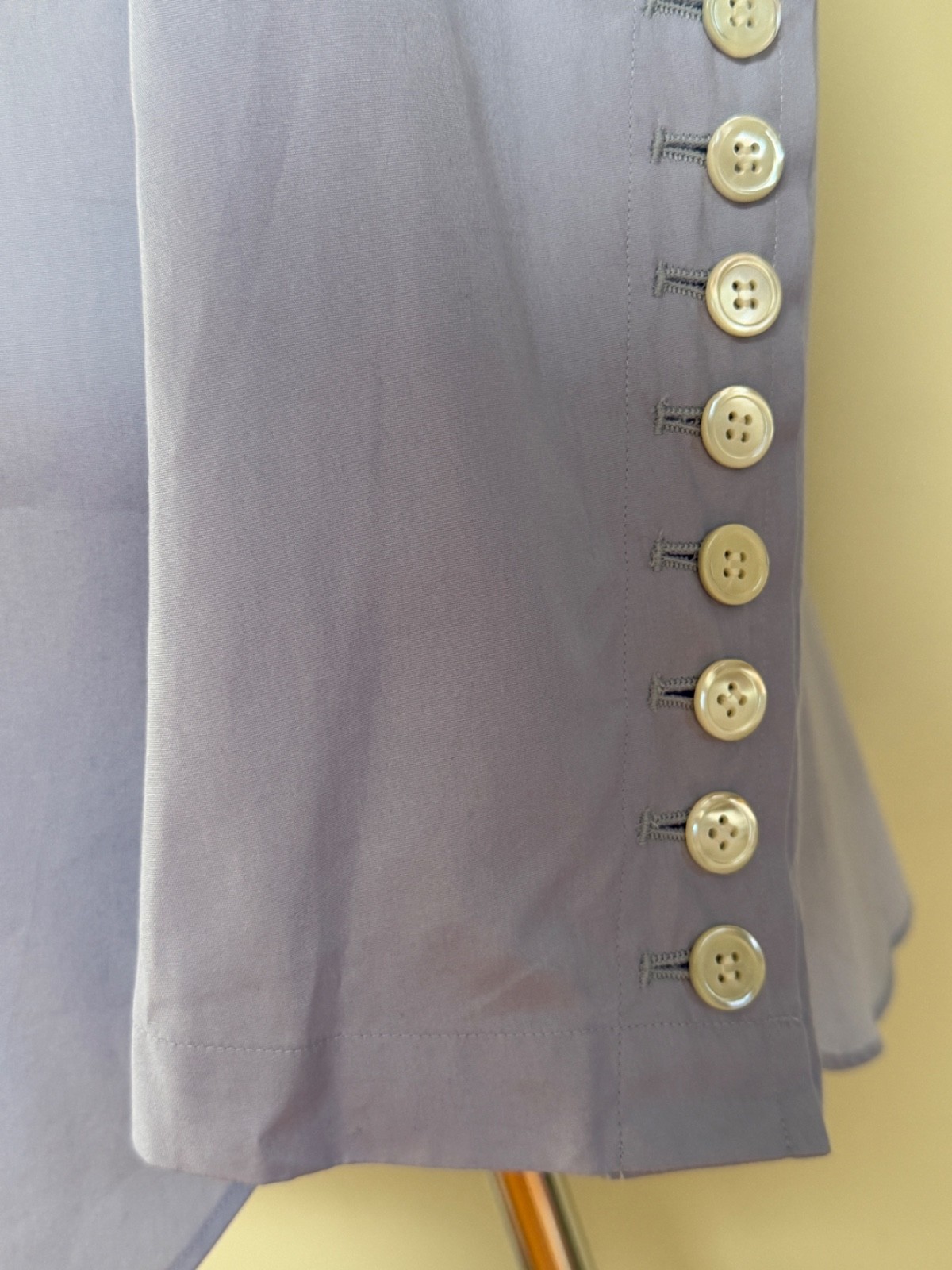 NWT Comme Des Garcons Homme Plus Blue Nine Button Long Sleeve Shirt Sz XS $790