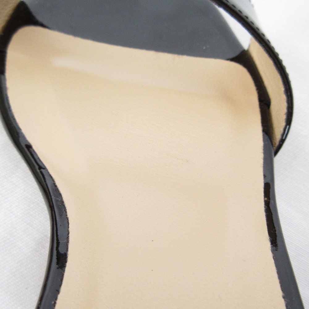 FABIO RUSCONI Strappy Heel Sandals, Size 36 1/2 (9.3″”), Black Women USED
