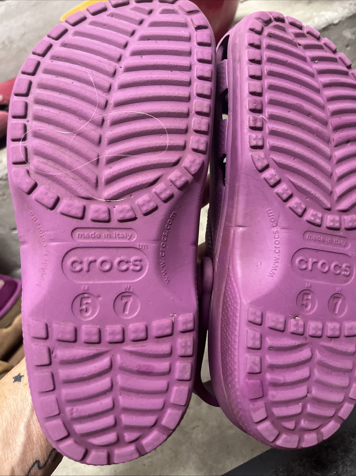 Crocs Crocband Clogs Unisex Purple Slip-On Slingback Comfort – Men 5/ Women 7