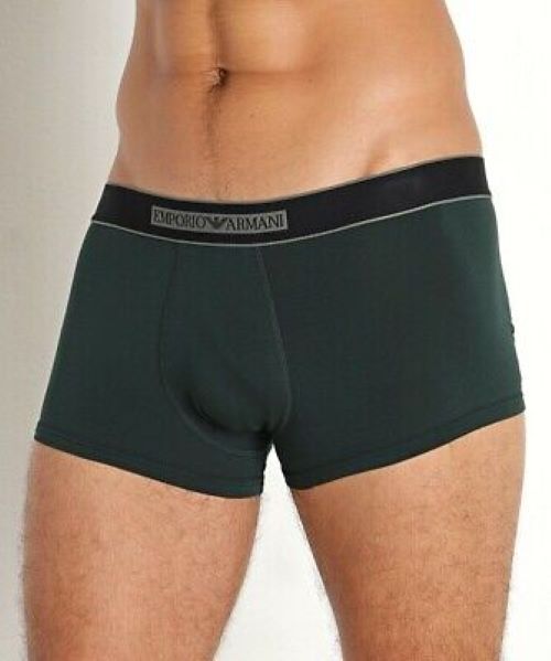EMPORIO ARMANI LOGO BAND TRUNK Boxer Shorts Cotton Blend New