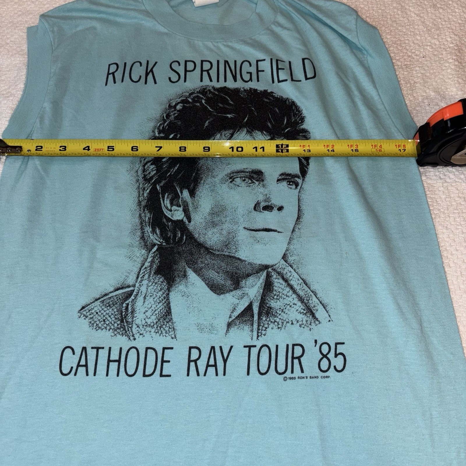 Ched by Anvil Rick Springfield Cathode Ray Tour ’85 Sleeveless Graphic Tee L
