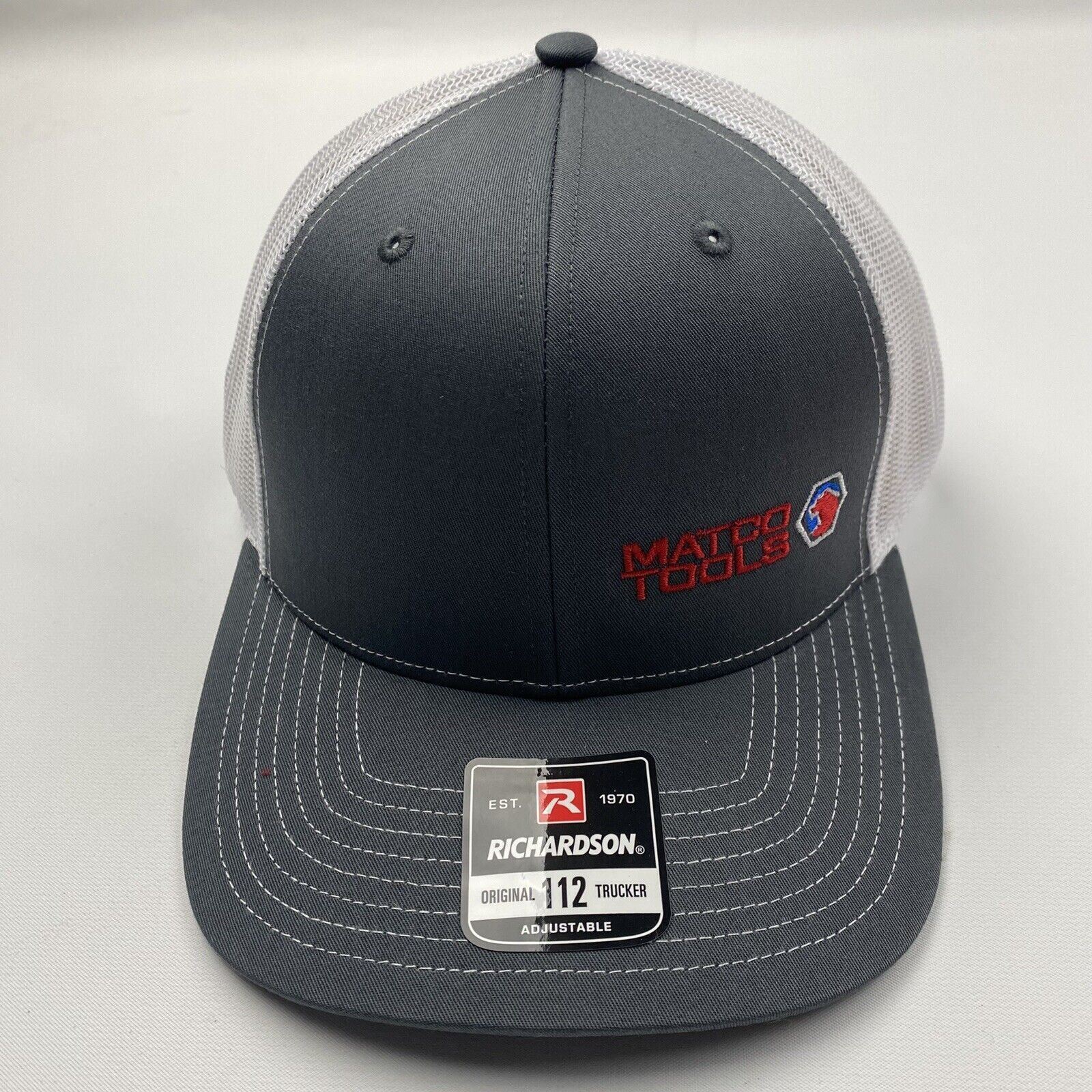 Richardson 112 Matco Tools Embroidered Curved Bill Trucker Cap Hat Mesh
